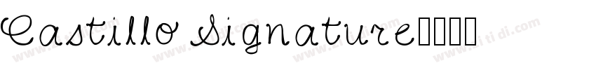 Castillo Signature字体转换
